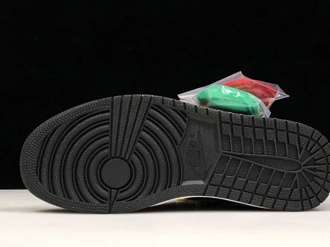 Rep Orange-Fir Jordan Black OG Air x SoleFly Team High AV3905-038 Retro 1 0520